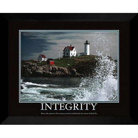 Motivational FRAMED 24x30 "Motivational Integrity"