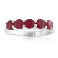 thumbnail image 1 of Natural Ruby 5 Stone 925Sterling Silver Ring For Men And Woman, Gift For Beloved, 1 of 11