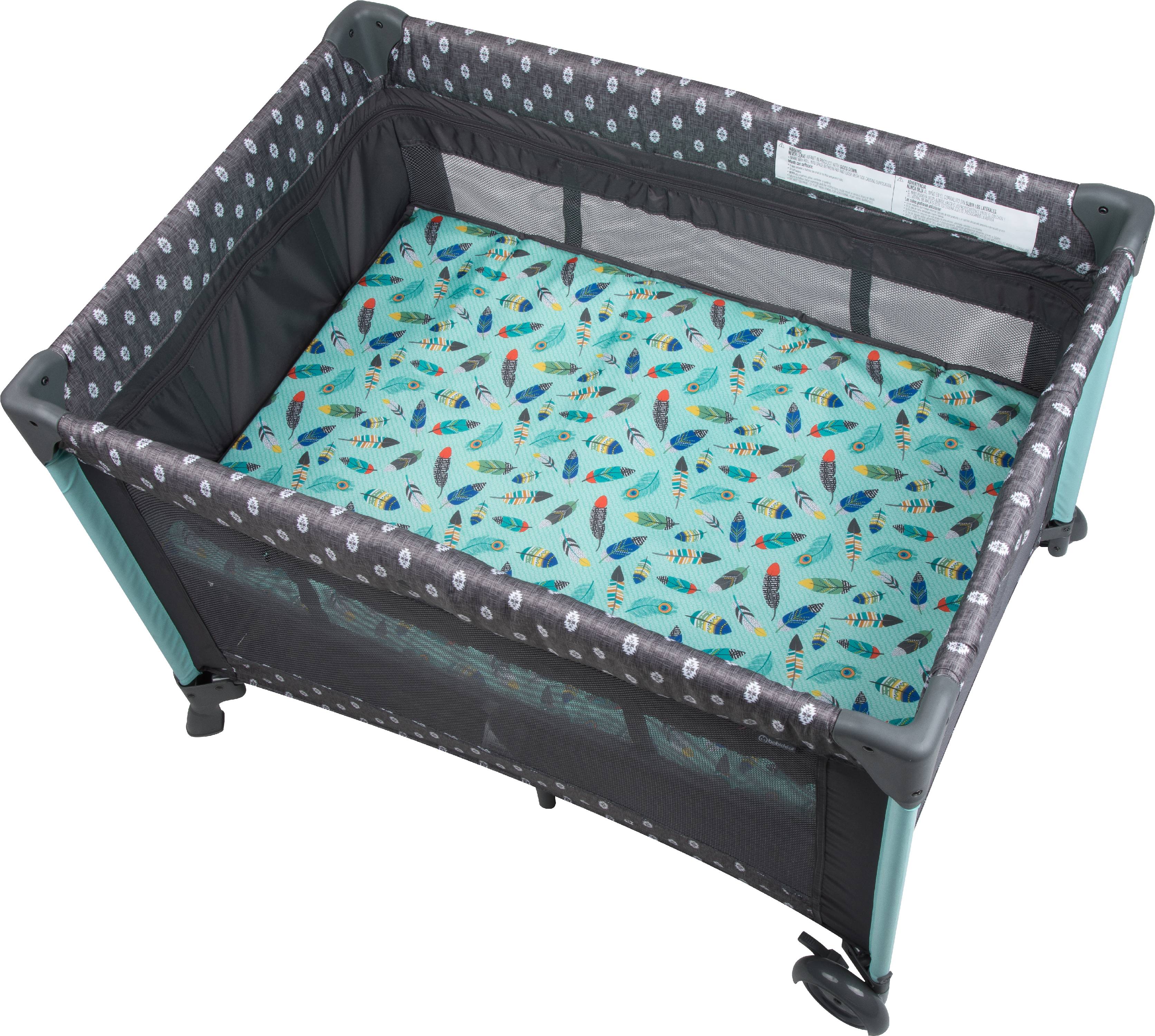 Babideal Blossom II Playard with Bassinet and Changer, Feather Boho - image 2 of 10