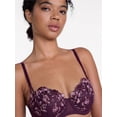 thumbnail image 3 of Joyspun Women's Embroidery Lightly Lined Balconette Bra, Sizes 34B-42DD, 3 of 6