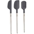 thumbnail image 1 of All-Clad Specialty Silicone Kitchen Gadgets 3 Piece Set, Spatulas Kitchen Tools, Kitchen Hacks Silver, Stainless Steel and Black, 1 of 8