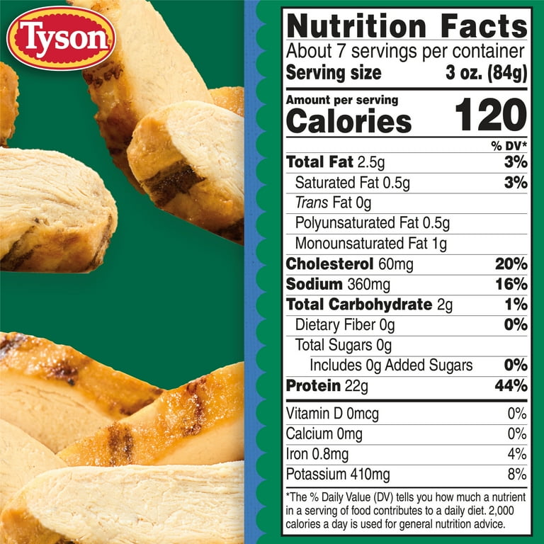 Tyson Grilled Chicken Breast Strips, 22 oz (Frozen, Fully Cooked