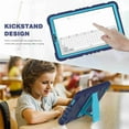 thumbnail image 6 of Dteck Case for Samsung Galaxy Tab A7 Lite 2021 8.7 inch SM-T225/T220, Hybrid Rugged Heavy Duty 3 in 1 TPU + PC Combo 3 Layer Shockproof Protective Cover Case with Kickstand -#1 Navyblue/Blue, 6 of 8