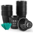 thumbnail image 1 of Net Pots for Hydroponics 2 Inch, 50 Pack Garden Slotted Mesh Plastic Plant Net Cups with Plant Labels, Wide Lip Round Bucket Basket for Hydroponics & Aquaponics (2" Net Pot, 50 Pack), 1 of 7