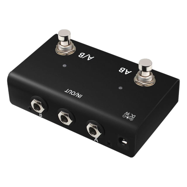 Efecto de guitarra Aby, selector de doble canal, transmisión bidireccional, interruptor de canal Aby, pedal de efectos de guitarra para concierto.