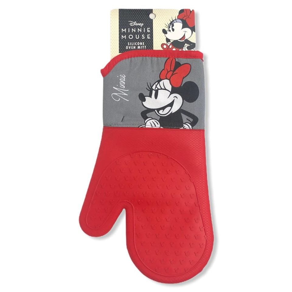 Disney Mickey Mouse Cotton Silicone Oven Mitt and Pot Holder Set New with Tags 