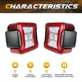 thumbnail image 3 of AMERICAN MODIFIED Tail Lights for 2018 to 2023 Jeep Wrangler JL Models, Pair, 3 of 8