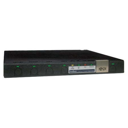 Fax Modem Surge Protection Tripp Lite Isobar Ultra Surge Under Monitor w/ Modem/Fax 6 outlet 10' Cord 1790 Joules - NEMA 5-15R ()