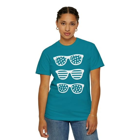 Unique Sunglasses Comfort Colors Unisex Cotton Short Sleeve Shirt, S - 4XL