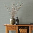 thumbnail image 2 of Chesapeake Kent Grey Grasscloth Prepasted Easy Walls Wallpaper, 20.5-in by 33-ft, 56.4 sq. ft., 2 of 3