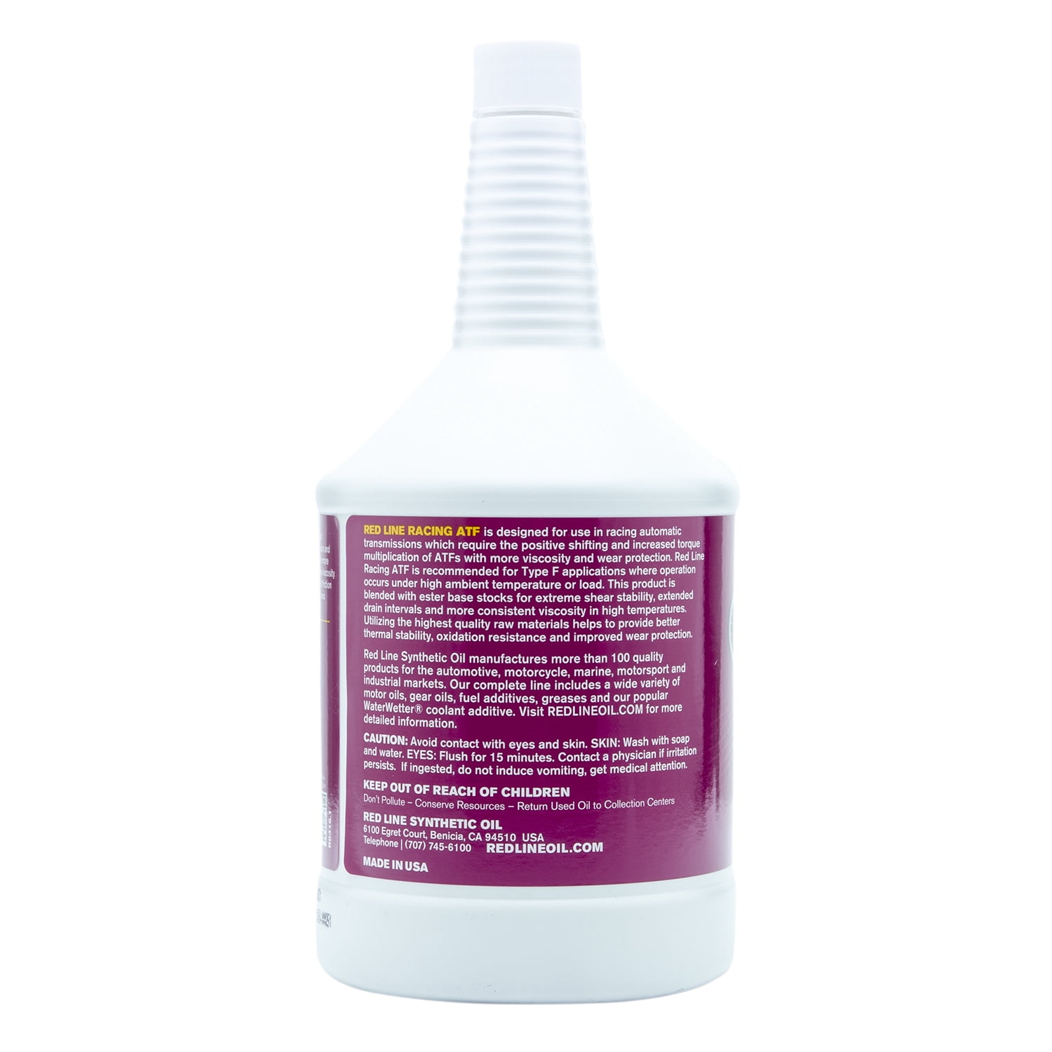 Red Line 30304 Synthetic Racing Type F Automatic Transmission Fluid (ATF) - 1 Quart (12 Pack)