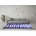 thumbnail image 3 of Ahgly Company Machine Washable Indoor Rectangle Abstract Blue Modern Area Rugs, 7' x 9', 3 of 4