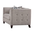 thumbnail image 2 of ACME Cyndi Chair w/Pillow in Tan Velvet, 2 of 4
