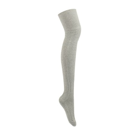 

Women Thigh High Socks Extra Long Knitted Warm Over the Knee Stocking Long Boot Socks Winter Leg Warmers