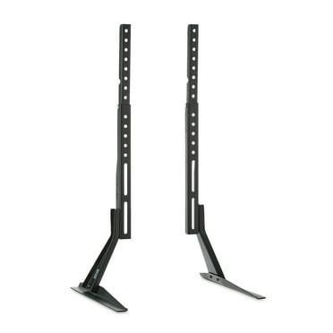 onn Tabletop TV Stand for 37" to 70" TVs, Holds up to 110 lbs, Black- Metal Legs for Tabletop