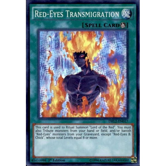 YuGiOh Dragons of Legend 2 Super Rare Red-Eyes Transmigration DRL2-EN017