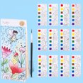 thumbnail image 4 of Hovmgk Watercolor Paint Book for Children, Reusable Art Notebook with Built-in Pigments, Mess-Free Drawing & Painting, Portable Travel Art Toy for Creative Kids & Fine Motor Development, 4 of 7
