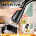 thumbnail image 4 of Mezcladora para Fregadero de Cocina Acero Inoxidable, Grifo Monomando con Rociador Extra&iacute;ble, Cuello de Cisne Giratorio 360&deg;, 2 Modos de Flujo de Agua, Grifer&iacute;a de Fregad, 4 of 7