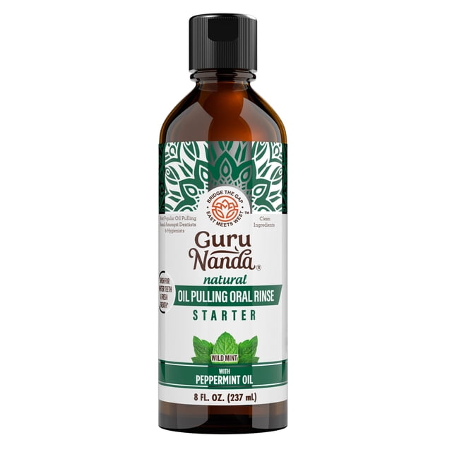 Enjuague bucal GuruNanda Starter Oil Pulling 237 ml sabor menta