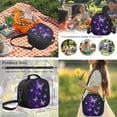thumbnail image 6 of Yspwyqan Purple Glitter Butterfly Backpack Set for School Kids, Lunch Box Set 4Pcs Large Capacity Padded Straps Trendy Daypack for Ages 8-15 Travel, 6 of 7