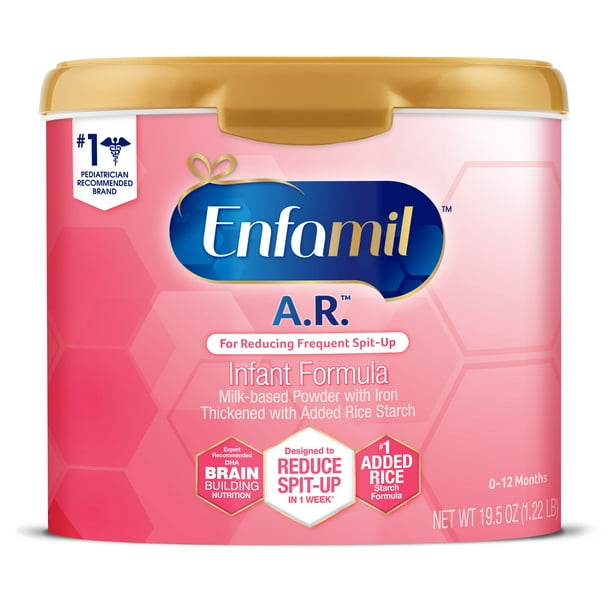 Enfamil A.R. Infant Formula for SpitUp Powder, 19.5 oz Reusable Tub