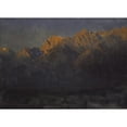 thumbnail image 2 of Albert Bierstadt 14x11 Black Ornate Wood Framed Double Matted Museum Art Print Titled: Sunrise in the Sierras (ca. 1872), 2 of 5