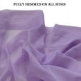 thumbnail image 2 of Lilac Single Sheer Voile Window Curtain Panel: 55"W x 95"L, Fully Hemmed, Rod Pocket, 2 of 2