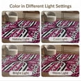thumbnail image 7 of ODIKA Leopard Stripe Pink Mosaic Contemporary Covering Print Geometric for King Size Bedroom, Master Suite, Under Bed, Foldable Easy Care, 7 of 7