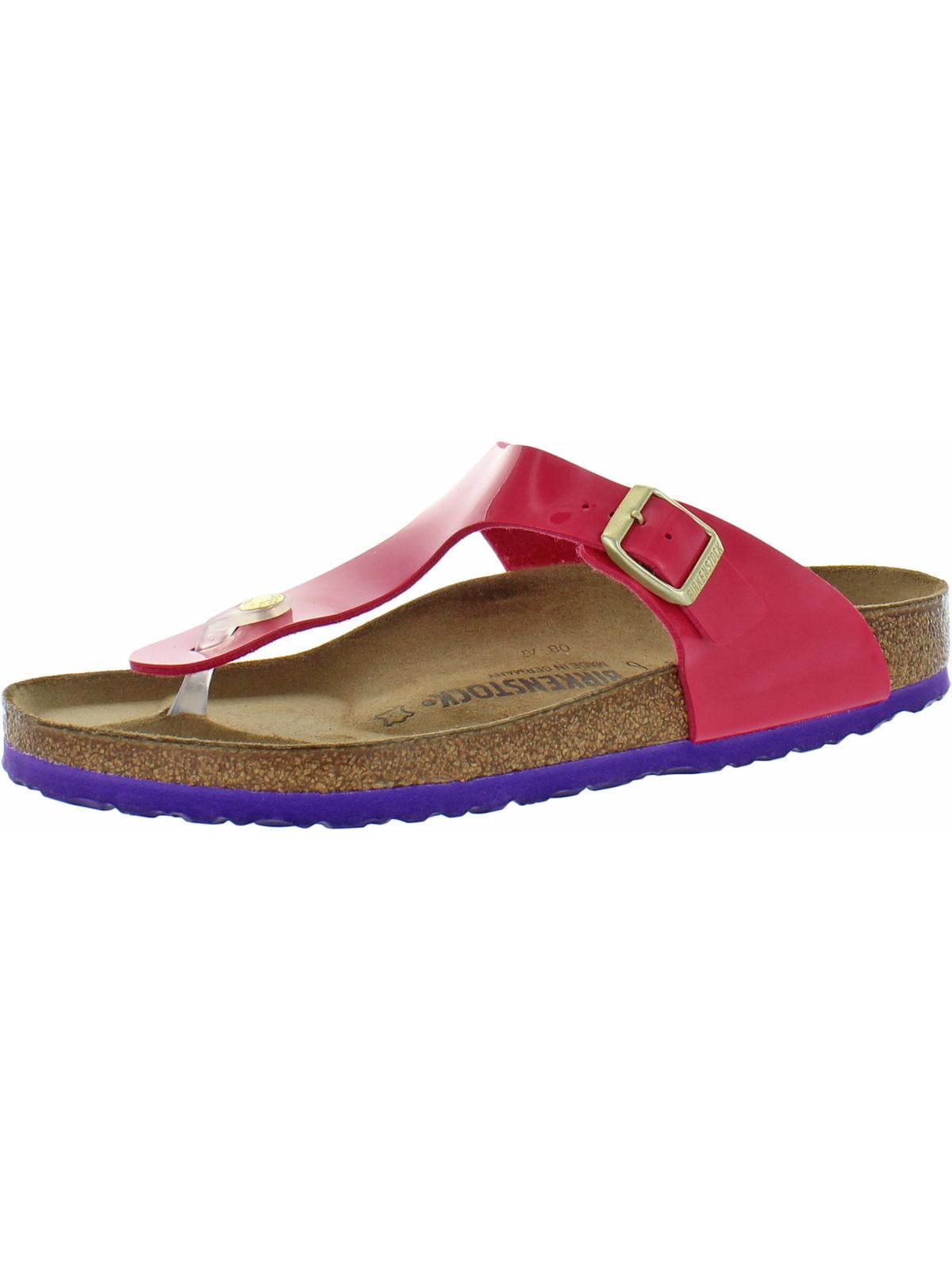 T strap footbed sandals clearance