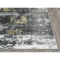 thumbnail image 4 of Abani Luna Collection Abstract 4' x 6' Grey Cream Modern Gold Luxury Area Rug, 4 of 5