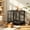 37" Black, variant on 41" Wooden Dog Crate Furniture with Storage Top, Large Dog Cage for Home