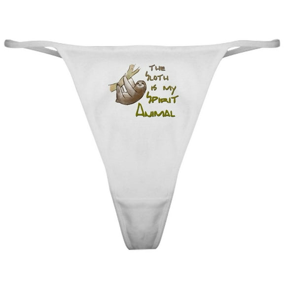CafePress - The Sloth Is My Spirit Animal Classic Thong - Women's Novelty Thong Panties Underwear