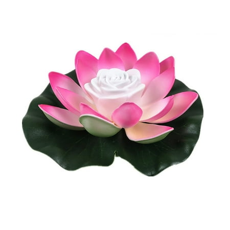 18/28cm Artificial Lotus Flower with LED – Floating Floral Lamp for Swimming Pools and Garden