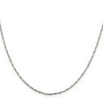 thumbnail image 2 of 925 Sterling Silver Link Chain Styles Necklace 1.6 mm Twisted Serpentine 20 inch, 2 of 4
