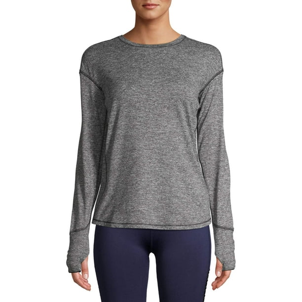 Avia Avia Women's Active Performance Long Sleeve Crewneck TShirt