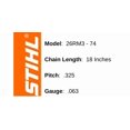 thumbnail image 2 of Cadena para motosierra Stihl 26RM3-74 Oilomatic 18" paquete de 2, 2 of 6