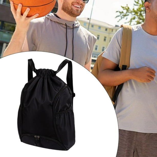 Mochila de baloncesto, bolsa deportiva, impermeable, multifuncional, de gran capacidad. Negro