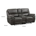 thumbnail image 6 of Tony 80 Inch Dual Manual Recliner Loveseat- Console- Cupholders- Gray, 6 of 6