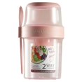 thumbnail image 3 of MesaSe Portable Food Storage Container Double Layer Design Food Grade Material for Salad Lunch Snacks Picnic Trip, 3 of 4