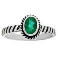 thumbnail image 3 of Natural Green Onyx 925 Sterling Silver Ring s.8 Jewelry DGR1134_F_8 R-1045, 3 of 7