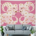 thumbnail image 4 of PRATYUS  Pink Preppy Tapestry, Pink Cheetah Leopard Aesthetic Tapestry Wall Hanging for Teen Girls Room Bedroom College Dorm, Pink Wall Decor, Pink Room Decor Aesthetic 40x60inch, 4 of 6