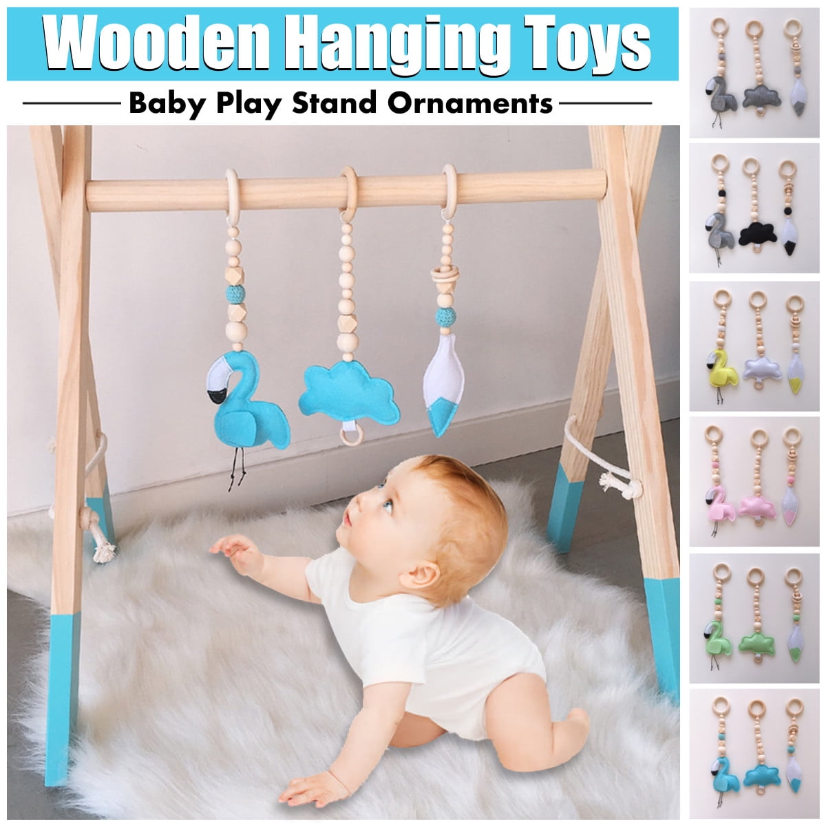 wooden play mobile
