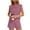 Y Pink, variant on 2 Piece Sets for Women Summer Clothes Gradient Color Short Sleeve Round Neck Top and Shorts Sport Set