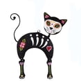 thumbnail image 4 of Sugar Skull Cat Dia De Muertos Ornament, Set Of 3, 4 of 4