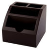 Home Office Desk Wooden Business Name Cards Pencil Pen Holder Box Container