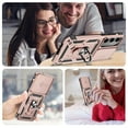 thumbnail image 3 of For Samsung Galaxy S24 Plus Gold Case, with Slide Camera Cover, Kickstand, Rose Gold, 3 of 12