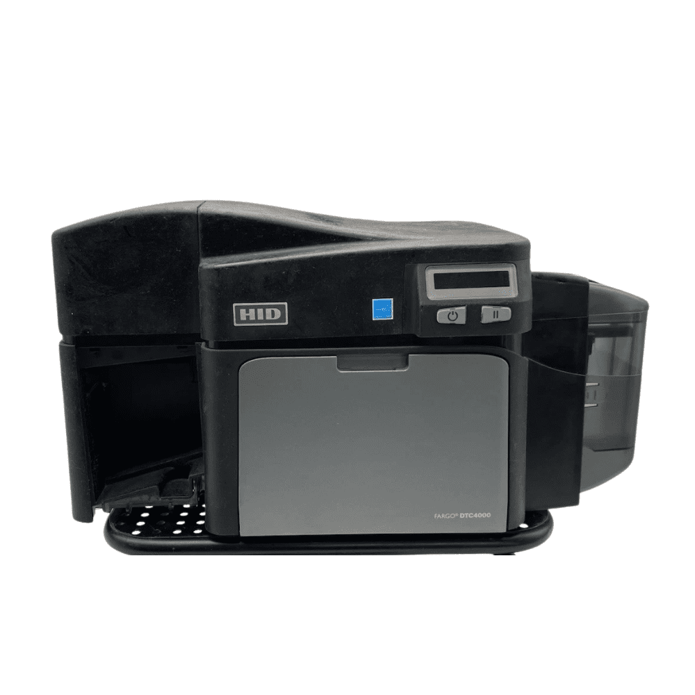 Restored Fargo HID DTC4000 Photo ID Card Printer X001800 – Single-Sided Color USB Direct-to-Card Printing System (Refurbished)