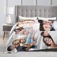 thumbnail image 5 of Custom Blanket with Photos Text Customized Blanket Personalized Flannel Throw Blankets for Adult Kid Birthday Christmas Halloween Fathers Mothers Valentines Day Gift - 40"x 50", 5 of 6