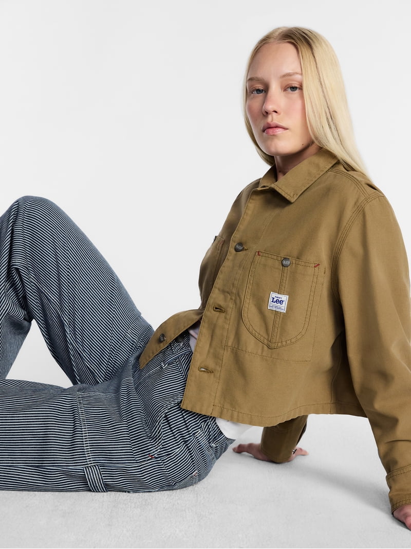 Kacey Lee Women's Cropped Chore Jacket, Sizes XS-XXL - Walmart.com
