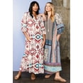 thumbnail image 5 of June + Vie Women's Plus Size Boho Maxi Dress, 5 of 5